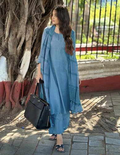 Image of GoSriKi Women Kurta with Pant & Dupatta