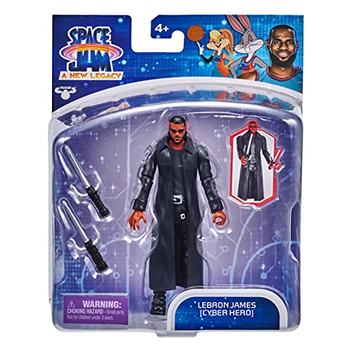 Moose Toys Space Jam: A New Legacy - Baller Action Figure - 5" Lebron James (Cyber Hero), Multicolor (14604) #TOP1