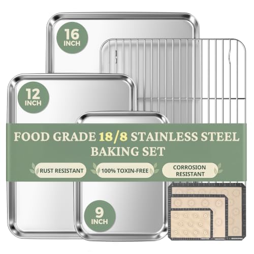 Stainless Steel Pans, Rack & Mats