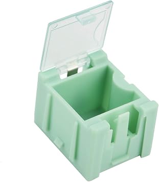 50 Pcs/Set Green IC Component,Tool Boxes Tool Organizers Box SMD Electronic Component Container Mini Storage Boxes kit
