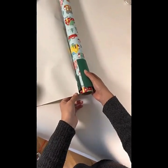 Coupe Papier Cadeau Pour Rouleaux, Wrapping Paper Gift Wrap Cutte