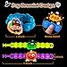Halloween Light Up LED Bracelets 10 Pack Halloween Party Favors for Kids, Pop Halloween Bracelets Glow in The Dark Party Favors Halloween Trick Or Treat Toy Goodies Flashing Bag Stuffers Bracelets