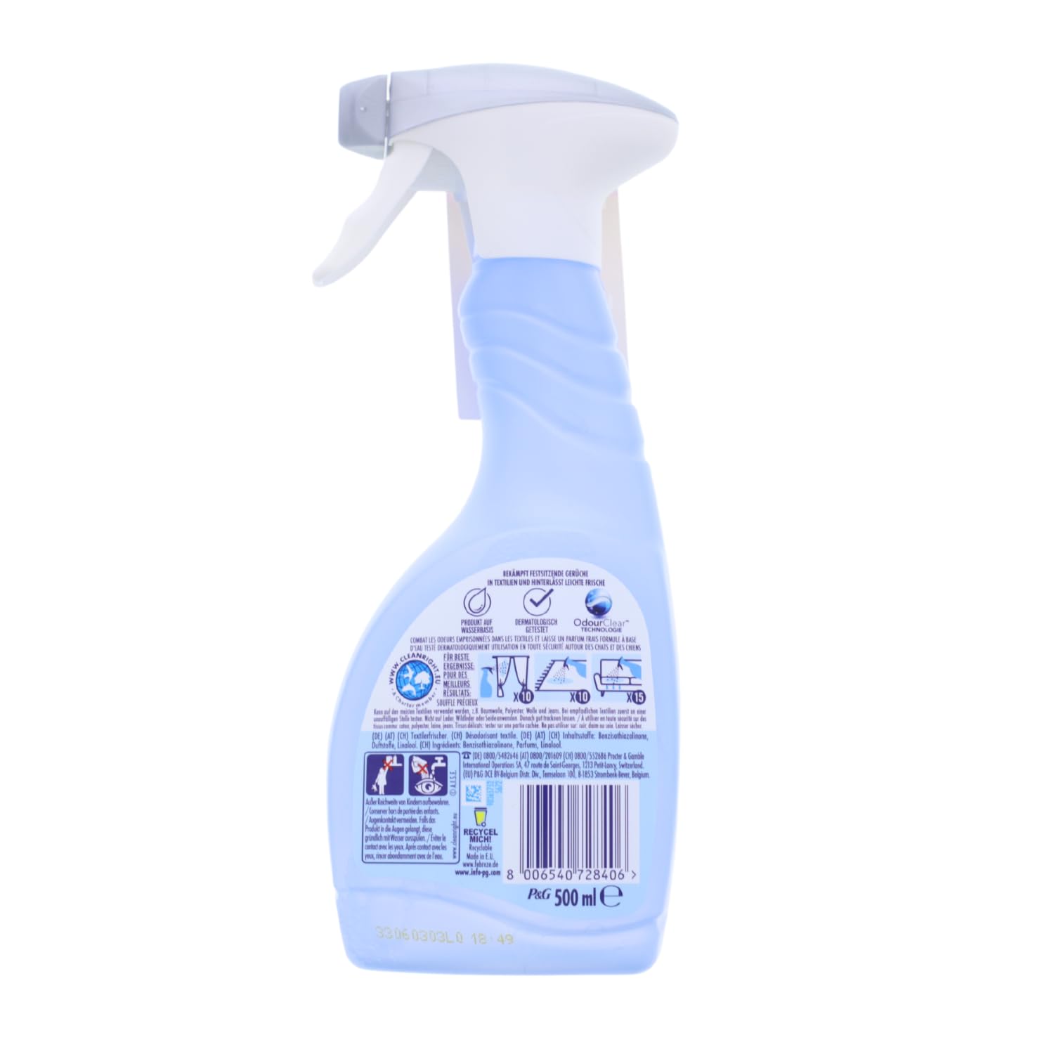 4 xc Febreze Désodorisant textile 500ml chaque Lenor Orchidée d'or La technologie de l'air frais élimine les odeurs