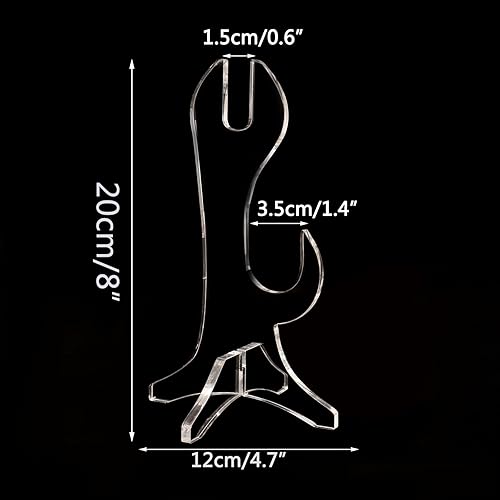 Miniatura 9 de WANLIAN Soporte Katana para cuchillos Samurái, soporte de acrílico horizontal para exhibir espada Katana Samurai (negro)