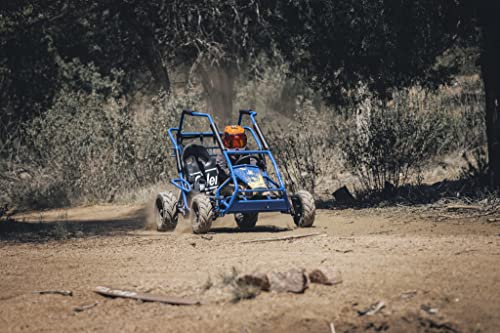 Coleman Powersports Off Road Go Kart, Gas Powered, 196cc/6.5hp(KT196-BL), Large, Blue - Thumbnail 6