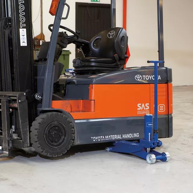 AME INTL AC Hydraulic FJ40 Forklift Jack and Agriculture and Industrial Machinery, Blue