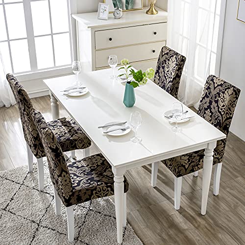 Arnty Dining Chair Covers 6 Pack/4 Pack, Stretch Dining Chair Seat Covers,Kitchen Chair Covers For Dining Chair Slipcover Seat Covers For Dining Chairs (Black-Classic, 4 Pack) #TOP3