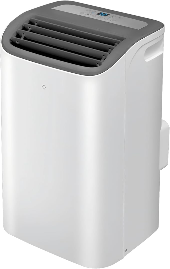 EUHOMY Portable Air Conditioners 12,000 Btu, 3 in 1 Portable Cooling AC with Dehumidifier, Fan Modes, Stand-up AC Unit with 46dB Low Noise & 24H Timer, Sleep Mode for Bedroom, Rooms up to 550 Sq.Ft