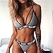 BABAOZHOUHE Sexy Hollow out Bra Ropa Interior Mujer Encaje Atado Ropa De Dormir Push Up Bra Hollow Tanga Sexy Linerie Set Three Point Bralette Bikini S 5005-Gris