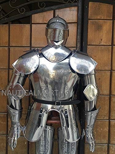 NauticalMart Medieval Wearable Knight Full Suit of Armor Reenactment LARP Costume