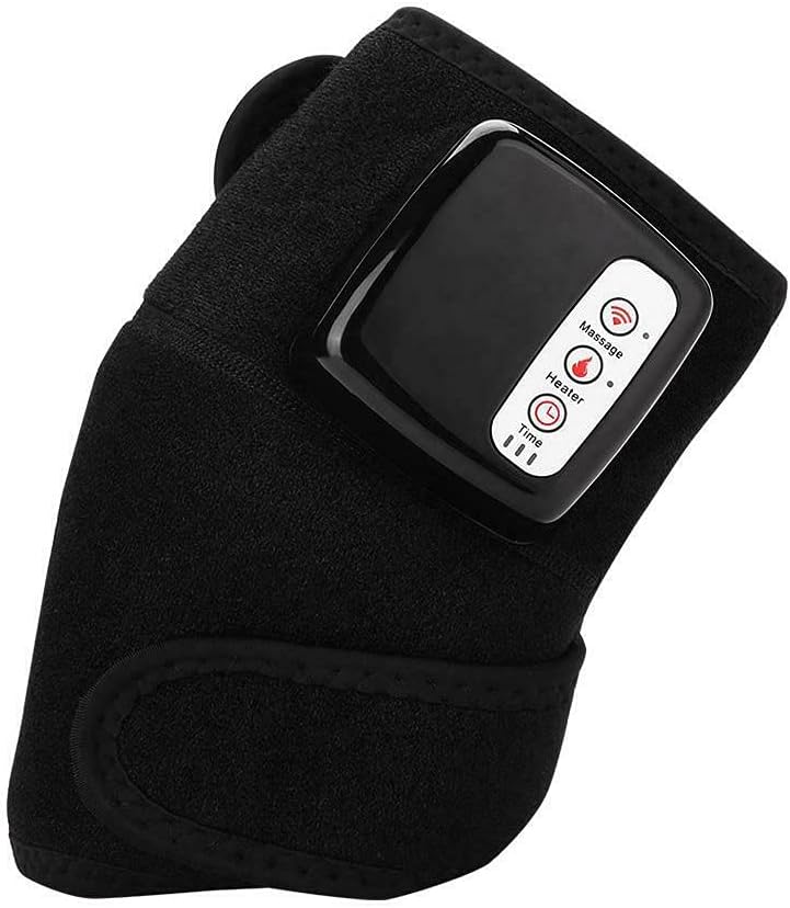 XYZdreamsWireless Heating Knee Pads Knee Massager for Pain Relief Heated Vibration Knee Brace Wrap Heating Massage for Arthritis - Single One