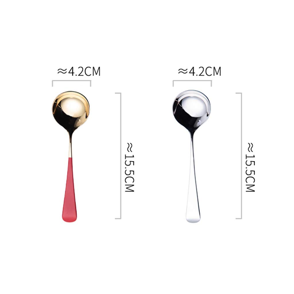 Louche À Soupe – Cuillères À Soupe, Cuillères À Manche En Acier Inoxydable, Lot de 4 Louches À Sauce/Silver/A