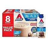Atkins Gluten Free Protein-Rich Shake, Milk Chocolate Delight, Keto Friendly, 8 Count