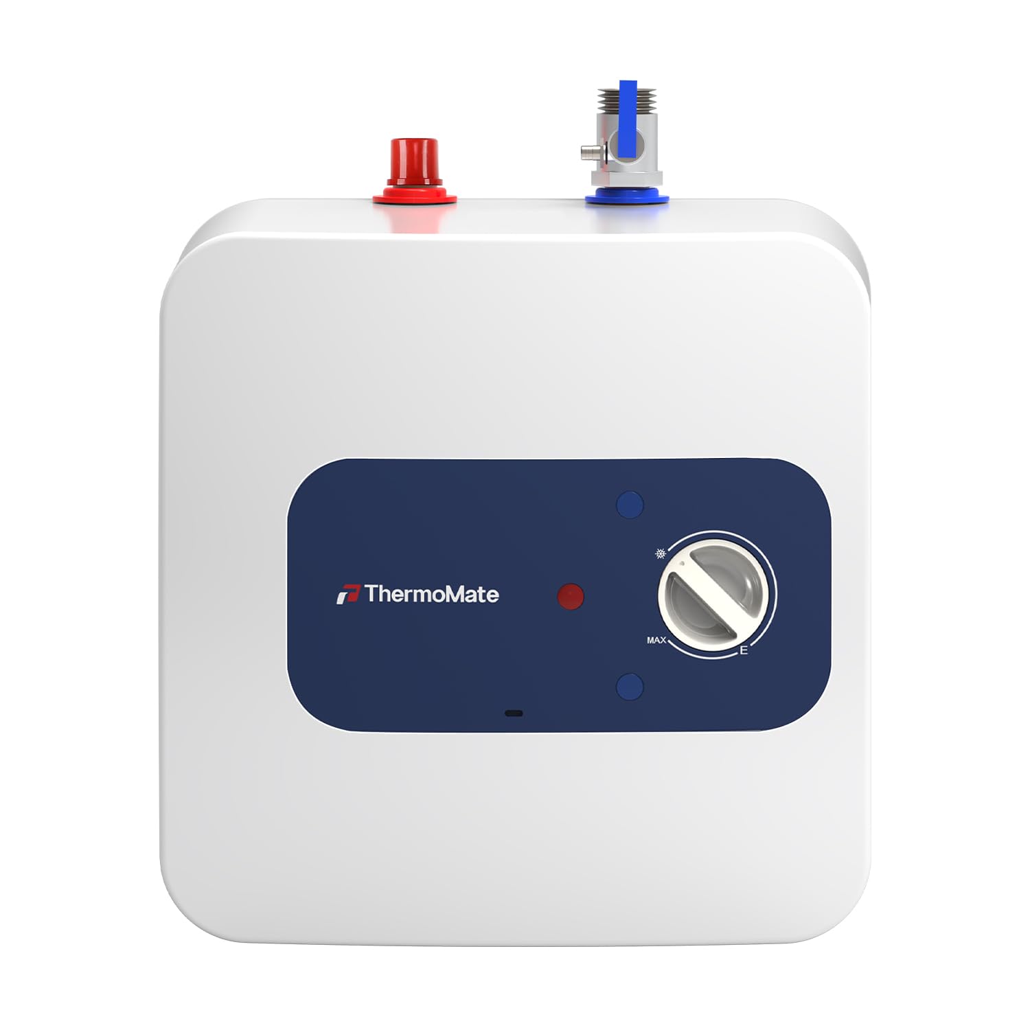 ThermoMate ES10DE Termo eléctrico 10 litros, Calentadores de agua eléctricos bajo fregadero, Diseño compacto, enchufar y usar, 2000W