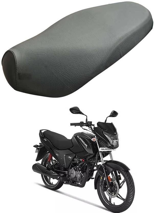 Campatibal with Hero Glamour i3s bs6 Bike Removable & Washable PU Leather Waterproof Single Bike Seat Cover for Hero Glamour i3s bs6 (Black)-image-21
