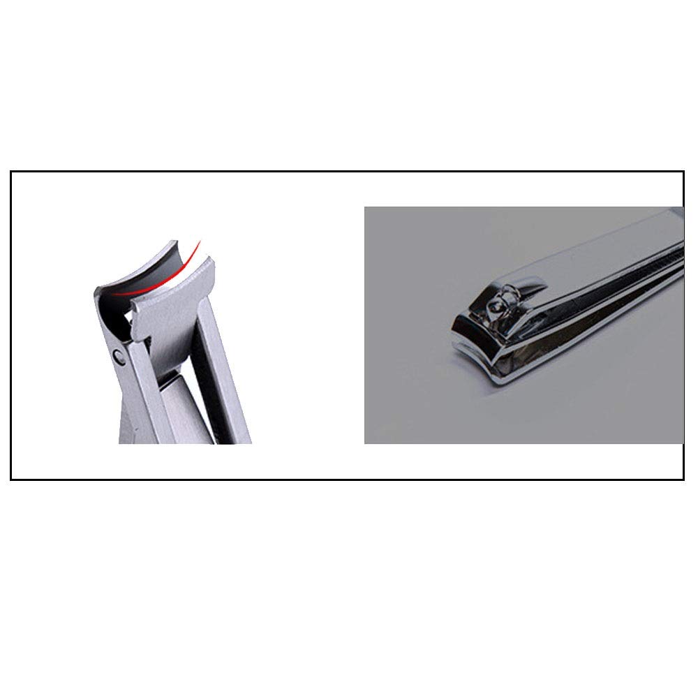 Nagelknipser, Nagelknipser for Erwachsene/Nagelknipser aus Edelstahl, silberfarben, 12 x 60 mm, multifunktional, einzeln, tragbar, zusammenklappbar, ultradünn
