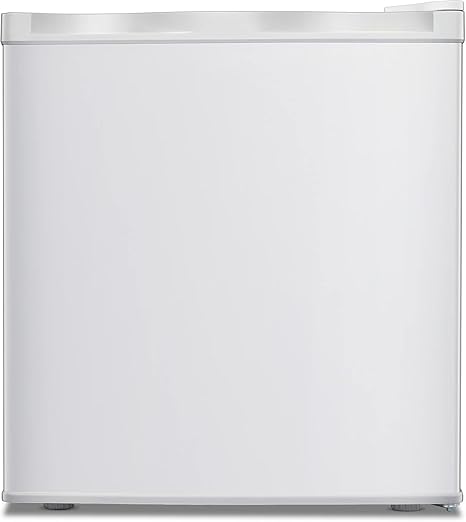 Kismile Mini Freezer,1.1 Cu.ft Upright Freezer with Reversible Single Door,Removable Shelves,Small Freezer with Adjustable Thermostat for Home/Kitchen/Office (White)