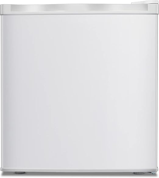 Kismile Mini Freezer,1.1 Cu.ft Upright Freezer with Reversible Single Door,Removable Shelves,Small Freezer with Adjustable Thermostat for Home/Kitchen/Office (White)