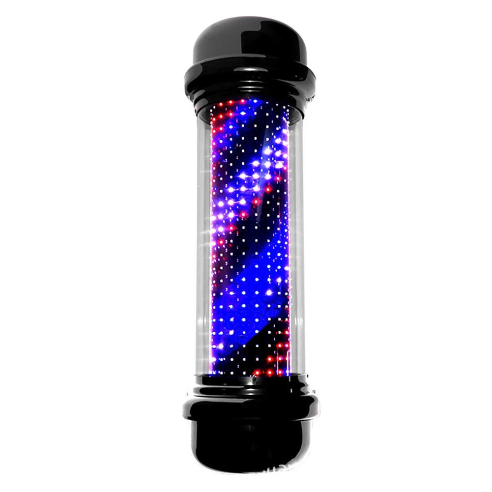 Insegna Luminosa per Barbiere - Lampada LED per Esterni in Stile Classico con Strisce rotanti Rosse, Bianche e Blu, Decorazione murale Impermeabile