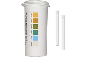 Chlorine Test Strips for Measuring Sanitizer Strength