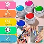 SAVILAND 36 Colors Gel Paint Kit: Solid Nail Art Gel Polish with 15 pcs Painting Drawing Nail Brushes for DIY Nails Art Design & Manicure Home Salon Use - Image 5