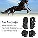 Zerodis Horse Boots, Lightweight Horse Tendon Boots Breathable Wearproof Fetlock Boots with Adjustable Buckle Brace Guard Boots for Horse Boots Pairs of 2 (M 0.7in)