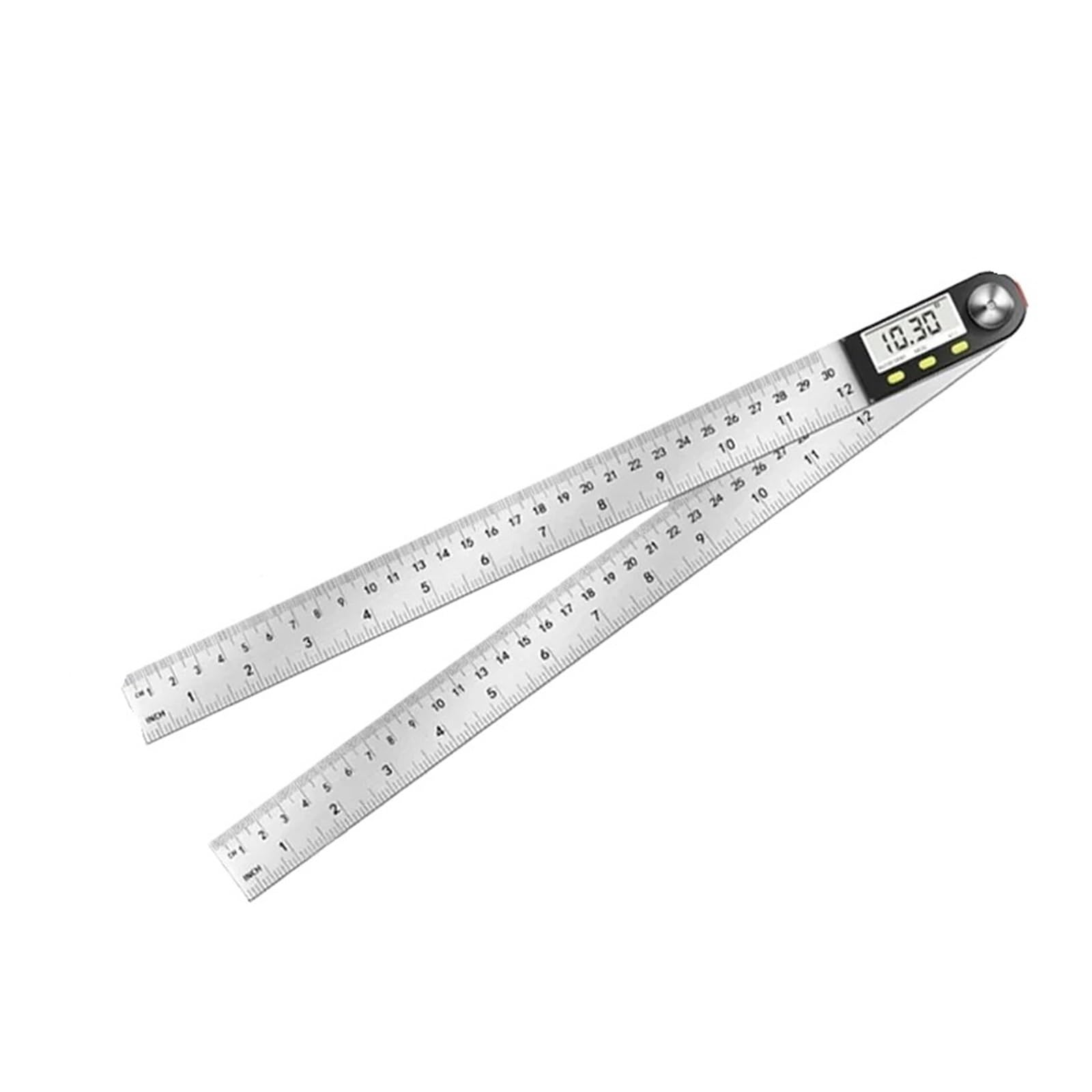 Bnvewr Black Digital Angle Finder, Digital Protractor Goniometer Electronic Carpenter Tools Goniometro Angle Finder Multi Measuring Ruler Meter,Inclinometer(0-300Mm)