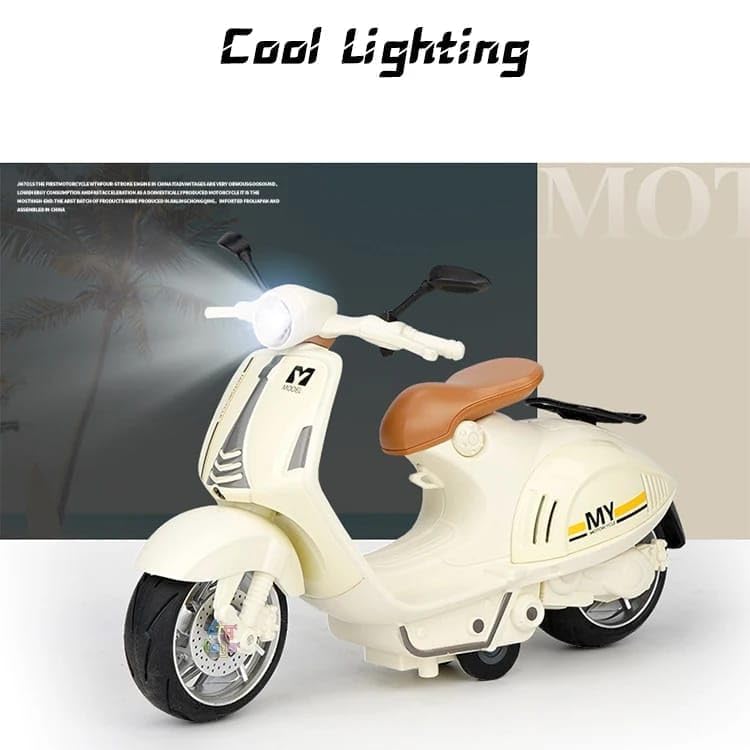 Image of Police Motorcycle Toy - Pull Back Motorcycle Toys, Tiny Gift with Music Lighting, Latte Motorcycles Toy for Kids Boys Age 3-8 Year Old [Multicolor] (Little Sheep-Multicolor)