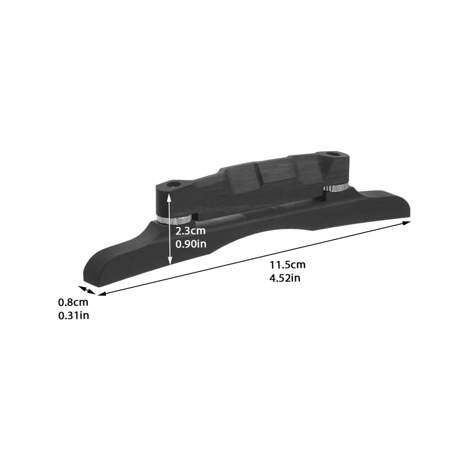 CIMAXIC Mandolin Accessory Ebony Flat Top Bridge Precision Tuning Sleek Design for Modern Sound
