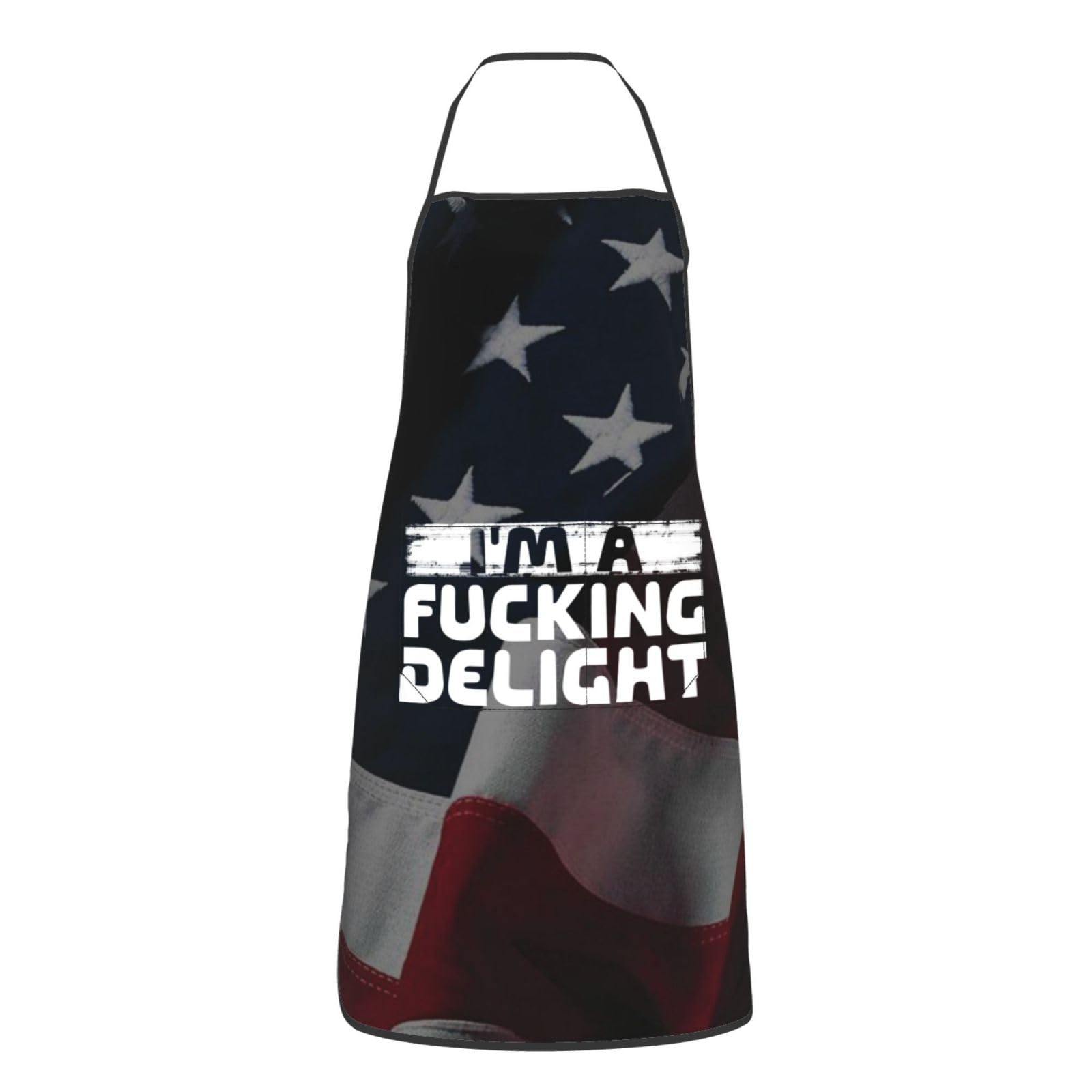 nopicsn I'm A Fucking Delight Apron for cooking with Pockets Women Men Kitchen Chef Funny Aprons
