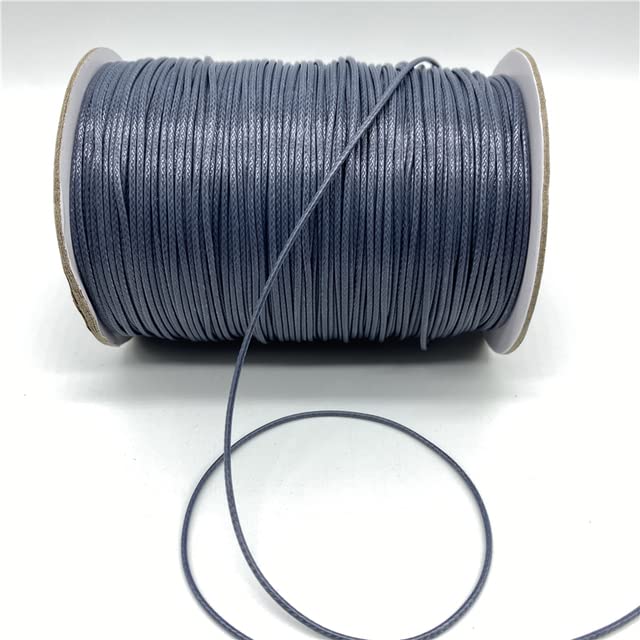 Perlenfaden-Bastelschnur, Baumwoll-Makramee-Seilschnur, Perlenschnur, 10 Yards/Lot, 1 mm gewachste Schnur, PU-Lederfaden, Schnur, Schnur, Riemen, Halskette, Seil for die Schmuckherstellung, DIY-Armban