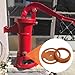 LVACODV Pitcher Pump Well Kit with No.2 Pitcher Pump Replacement Parts - Includes Lower Valve Leathers and Leather Cups for Hand Well Pump - Pitcher Pump Parts for Repair and Maintenance.