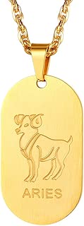 Stainless Steel Zodiac Star Sign Constellation Horoscope Pendant Necklace Gift Idea Men Women - coolthings.us