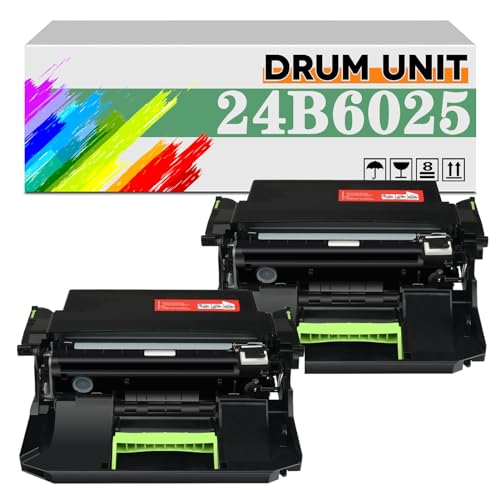 SUTOCP Compatible 24B6025 Imaging Drum Kit Use for Lexmark M5155 M5163 M5170 XM5163 XM5170 XM5170h XM5263 XM7155 XM7155x XM7163 Printers,High Print 100,000 Pages 2 pack