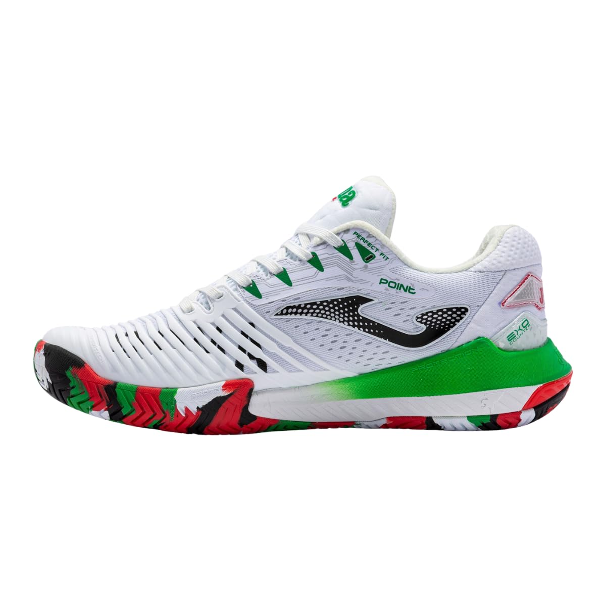 Joma Zapatillas Tenis/Padel edición Limitada IBI Roma Punto 22 Superficie Dura Hombre Blanco Rojo n.40.5