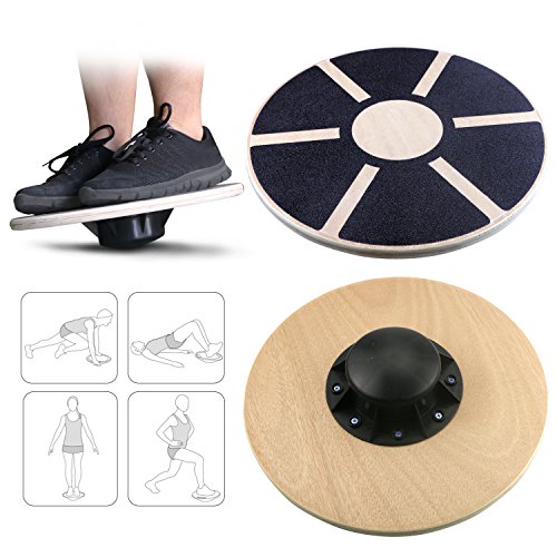 Emooqi Balance board Table de Equilibrio 39.5cm - Plataforma Tablero Equilibrio Coordinación Entrenamiento Fitness Wobble Balance Board ideal para practicar deporte y fisioterapia(150KG Max Load)
