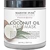 Majestic-Pure-Coconut-Oil-Hair-Mask-Offers-Natural-Hair-Care-Treatment-Hydrating-Restorative-Mask-Restores-Shine-Nourishes-Scalp-Provides-Deep-Conditioning-for-Dry-Damaged-Hair-88-fl-oz MAJESTIC PURE Coconut Oil Hair Mask, Offers Natural Hair Care Treatment, Hydrating & Restorative Mask Restores Shine, Nourishes Scalp & Provides Deep Conditioning for Dry & Damaged Hair, 8.8 fl oz