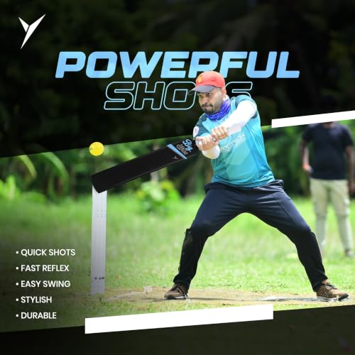 Image of Jaspo Big Shot Plastic Tennis Cricket Bat Full Size Bat (34 inch X 4.5 inch inch) for All Age Group (Big Shot Cricket BAT)