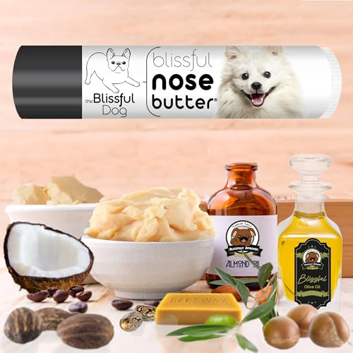 Image of The Blissful Dog American Eskimo Nose Butter for Dry, Cracked Skin, Lick-Safe Dog Nose Balm with Moisturizing Shea Butter, Almond, Olive, and Essential Oils, Pet Supplies, Uncented, 0.15 oz.