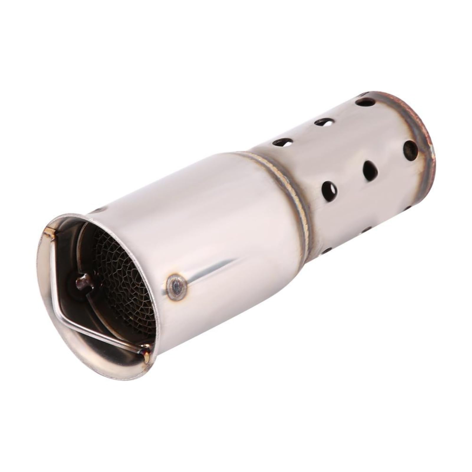Broco DB Killer Scarico Moto, Inserto Silenziatore Riduttore Rumore 51mm Acciaio Inox Universale Rimovibile per Scarichi