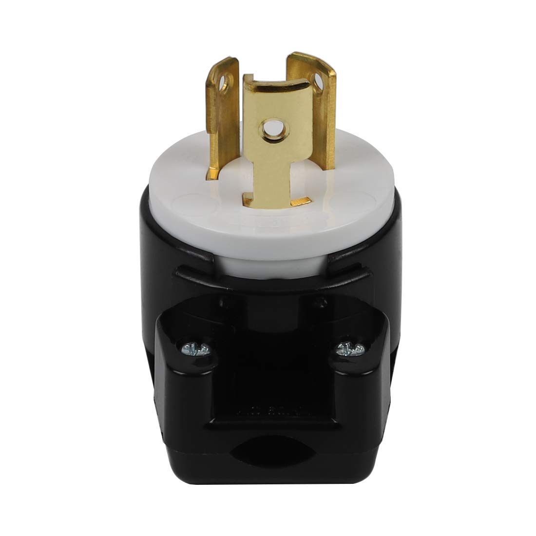 NEMA L5-15 Locking Flanged Outlet - 15A 125V AC, 2 Pole 3 Wire, Industrial Grade, CUL Listed (1 Pack)