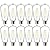 Sunco 12 Pack 60W Vintage LED Edison Bulbs Equivalent 8.5W CRI92 800 Lumens, Dimmable ST64 Filament 2700K Soft White E26 Medium Base Light Bulbs High Brightness Clear Glass Waterproof UL