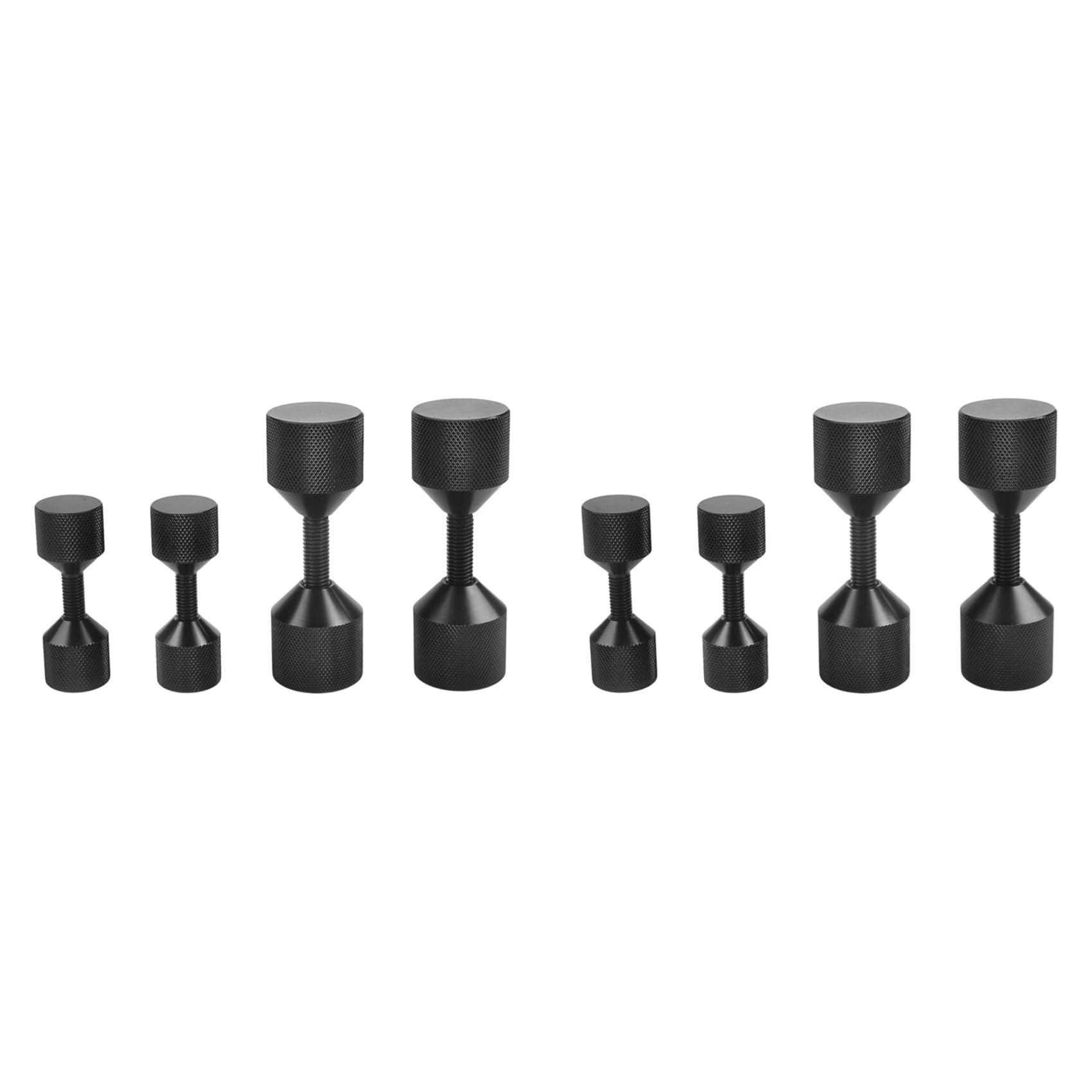 Jnchdghwa Black 8 Pcs Aluminium Flange Two Hole Pins 1-1/8 Inch Two Hole Alignment Pins & 1-5/8 Inch Detachable Flange