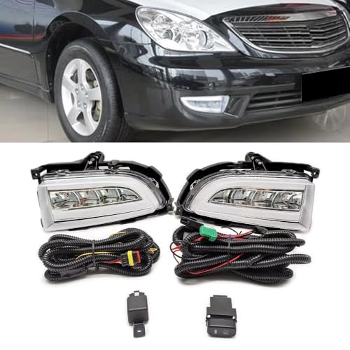 Evita multas con DRL LED Mitsubishi Lancer 2004-2006 luz diurna parachoques 3
