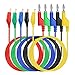 Sumnacon Multimeter Test Lead Set - Stackable Banana Plug to Alligator Clips Test Cable Kit with Protective, Soft Silicone Flexible Electrical Test Wire Leads for Electrical Testing 500V/5A