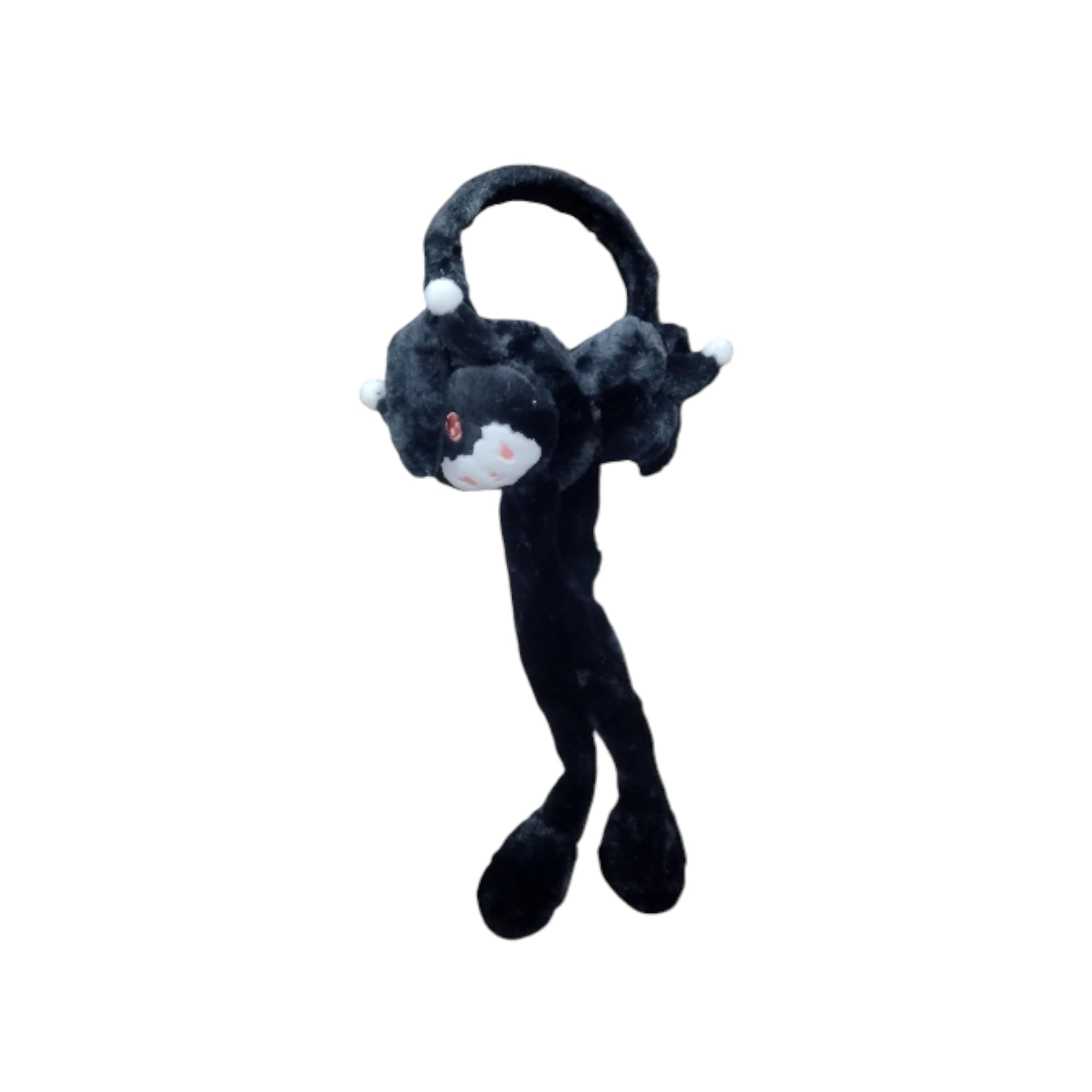 Plush Earmuffs with Sound Making Feature, Winter Ear Warmers, Black, Pack of 1-image-47