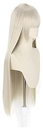 Miniatura 2 de LCNING Kakegurui Compulsive Gambler Momobami Ririka Long Straight Wig Cosplay Costume Heat Resistant Synthetic Hair Cosplay Wigs