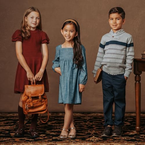 Image of Hope & Henry Girls' Milano Tipped Sweater Dress