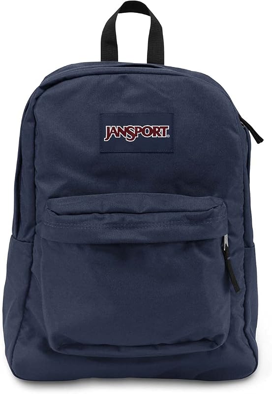 JanSport SuperBreak One Mochila Azul Marino - Bolsa duradera y liviana con 1 compartimento principal, bolsillo frontal utilitario con organizador incorporado - Mochila Premium