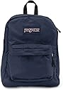 JanSport SuperBreak One Backpack Navy - Durable, Lightweight Bag with 1 Main Compartment, Front Utility Pocket with Built-in Organizer - Premium Backpack